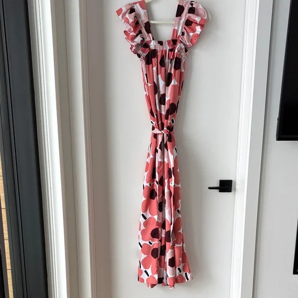 Floral Ruffle Maxi jumpsuit - Picture 1 of 5